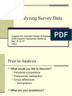 Analyzing Survey Data