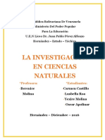 Trabajo (La Investigacion en Ciencias Naturales)