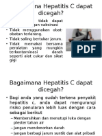 Pencegahan Hepatitis C