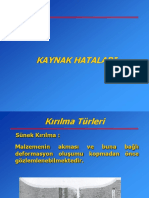 Kaynak Hataları