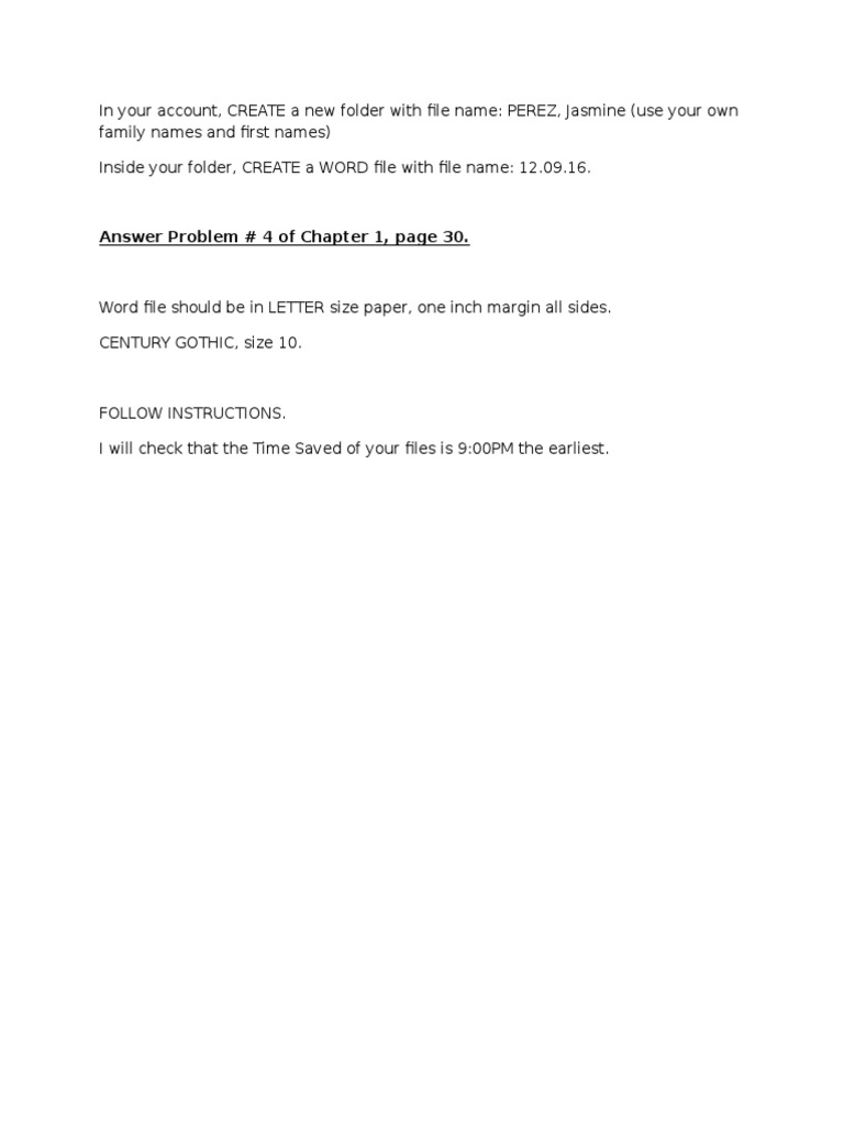 Create Word File for Assignment | PDF | Home & Garden