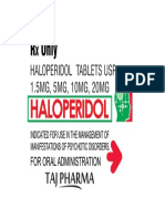 Haloperidol Tablets Taj Pharma - Logo