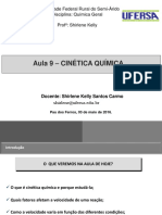 Aula 10 Cinética Química Ok