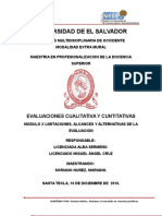 Diferentes Tipos de Pruebas: Rubricas Holistica y Analitica, Pruebas Cuantitativas y Cualitativa