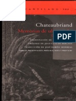 Chateaubriand - Memorias de Ultratumba - IntroducciÃ Â Ã Â N (Ed. El Acantilado) PDF