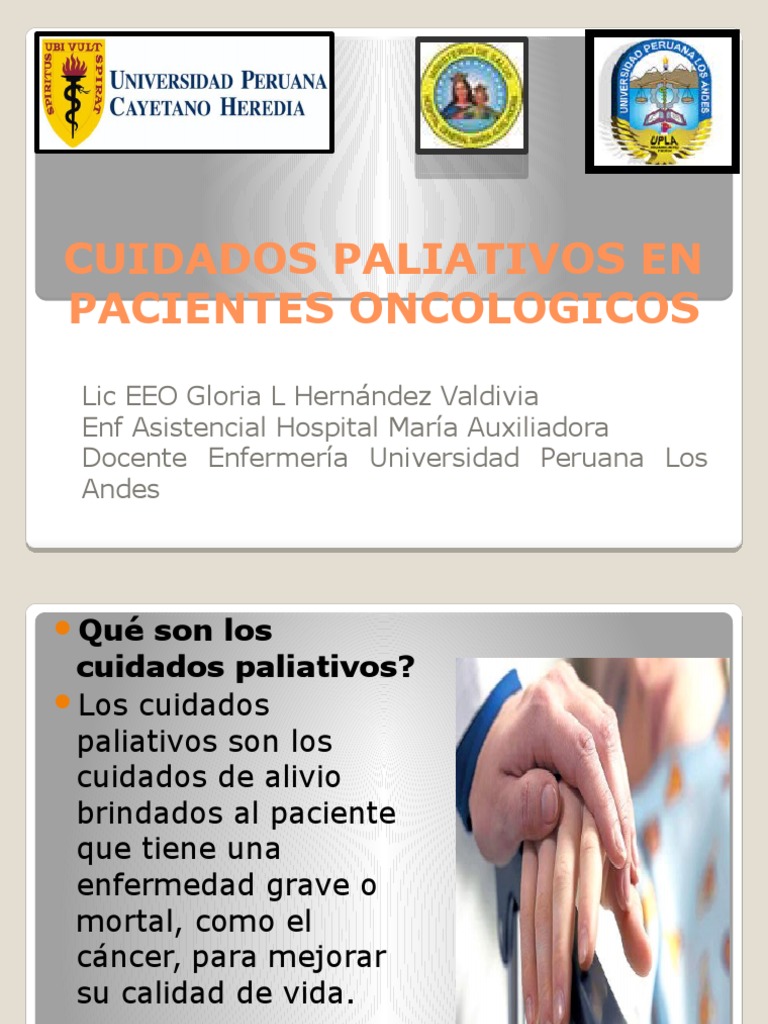 Cuidados Paliativos en Pacientes Oncologicos | Cuidados paliativos | Cáncer