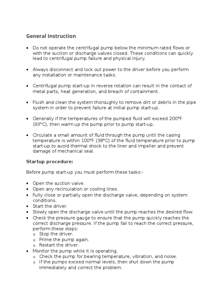 CENTRIFUGAL PUMP MAINTENANCE MANUAL PDF intelligence overview