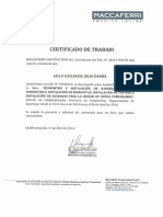 Certificado de Trabajo Maccaferri Pasquel