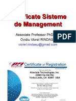 Certificate Sisteme de Management