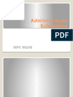 Administraçao Ecleiastica prototipo