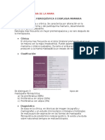 Patología benigna de la mama: Fibroadenoma, quistes y tumores