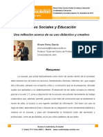 12. Redes Sociales y educacion. Una reflexion acerca de su uso didactico y creativo.pdf