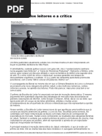 Carvalho. a Opinião Dos Leitores e a Crítica