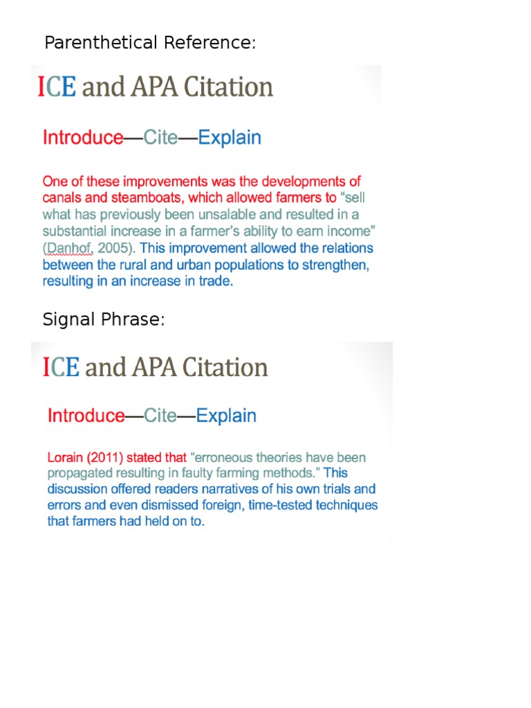 Understanding Parenthetical References | PDF