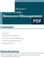 The Project Managers Pocket Guide To Resource Management 2