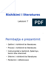 Leksioni7 - Rishikimi I Literatures - Kap7