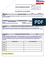 Business Management System: Orrective Ction Eport