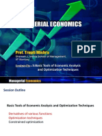 5:basic Tools of Economic Analysis and Optimization Techniques
