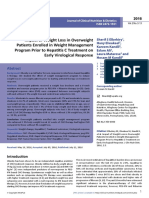 Impact of Weight Loss in Overweight Patients Enrolled in Weight Management Program Prior To Hepatitis C Treatment On Early Virolog