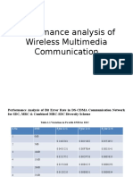 Performance Analysis of Wireless Multimedia Communication