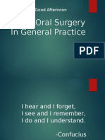 Minor Surgical Procedures in Maxillofacial Surgery