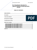 Position Classification Standard For Labor Management Relations Examining Series