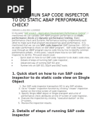 SAP Code Inspector Tutorial Guide | PDF | Software Development | Software