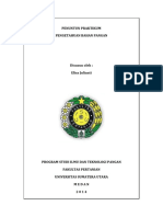 Penuntun Praktikum Pengetahuan Bahan Pangan