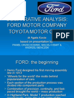 comparative analysis ford and toyota