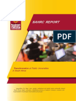 SAHRC Report - Transformation in Public Universities in South Africa