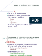 Biosfera e Equlibrio Ecologico Modo de Compatibilidade