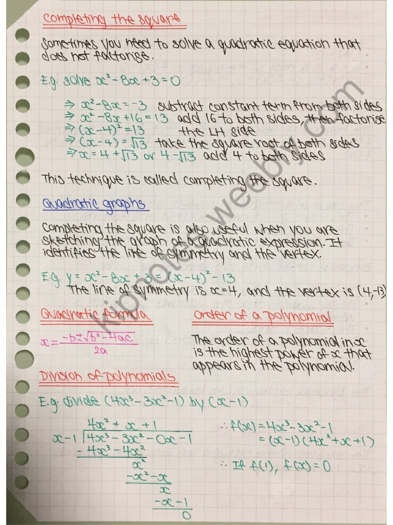 Watermark Add Maths | PDF