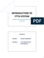 Introduction To FTTH System: Content