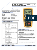 Metravi: Digital T-Rms Multimeter With Wireless Usb PC Interface