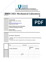 Report of Milling Project Lab 2