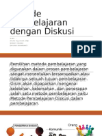 Metode Pembelajaran Dengan Diskusi