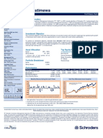 Schroder Dana Istimewa: Fund Factsheet