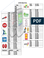 Daftar Harga Pulsa