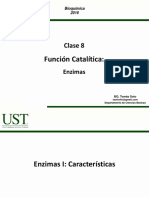 Clase 8 - Enzimas I Bioquimica