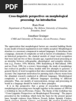 Inflectional Morphologies in Swedish and English | PDF | Morphology  (Linguistics) | Lexicon
