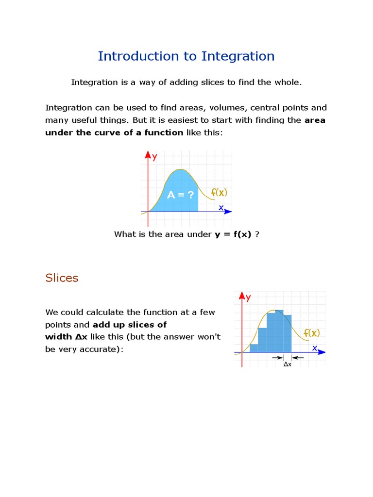 Application of Integration in Real Life | PDF | Integral | Trigonometric  Functions