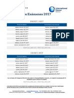 Calendario Examenes Ih 2017