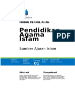3. Modul PAI Sumber Ajaran Islam OL-1