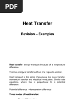 Heat Transfer: Revision - Examples