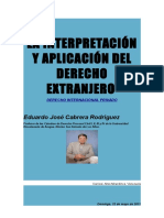 La Interpretación y Aplicación Del Derecho Extranjero Pags. 3 y 4