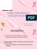 Prevencion Del Cancer de Mama