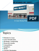 Wall Mart Stores Inc (WMT) : A Case Study Presentation by