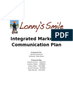 Integrated Marketing Communication Plan: Tamara Doerksen Professor Todd Green