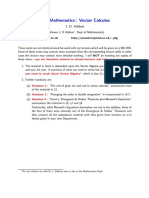 EE2 Mathematics: Vector Calculus: J. D. Gibbon