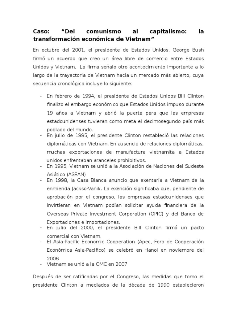 De Comunismo a Capitalismo en Vietnam | PDF | guerra de Vietnam | Pepsi